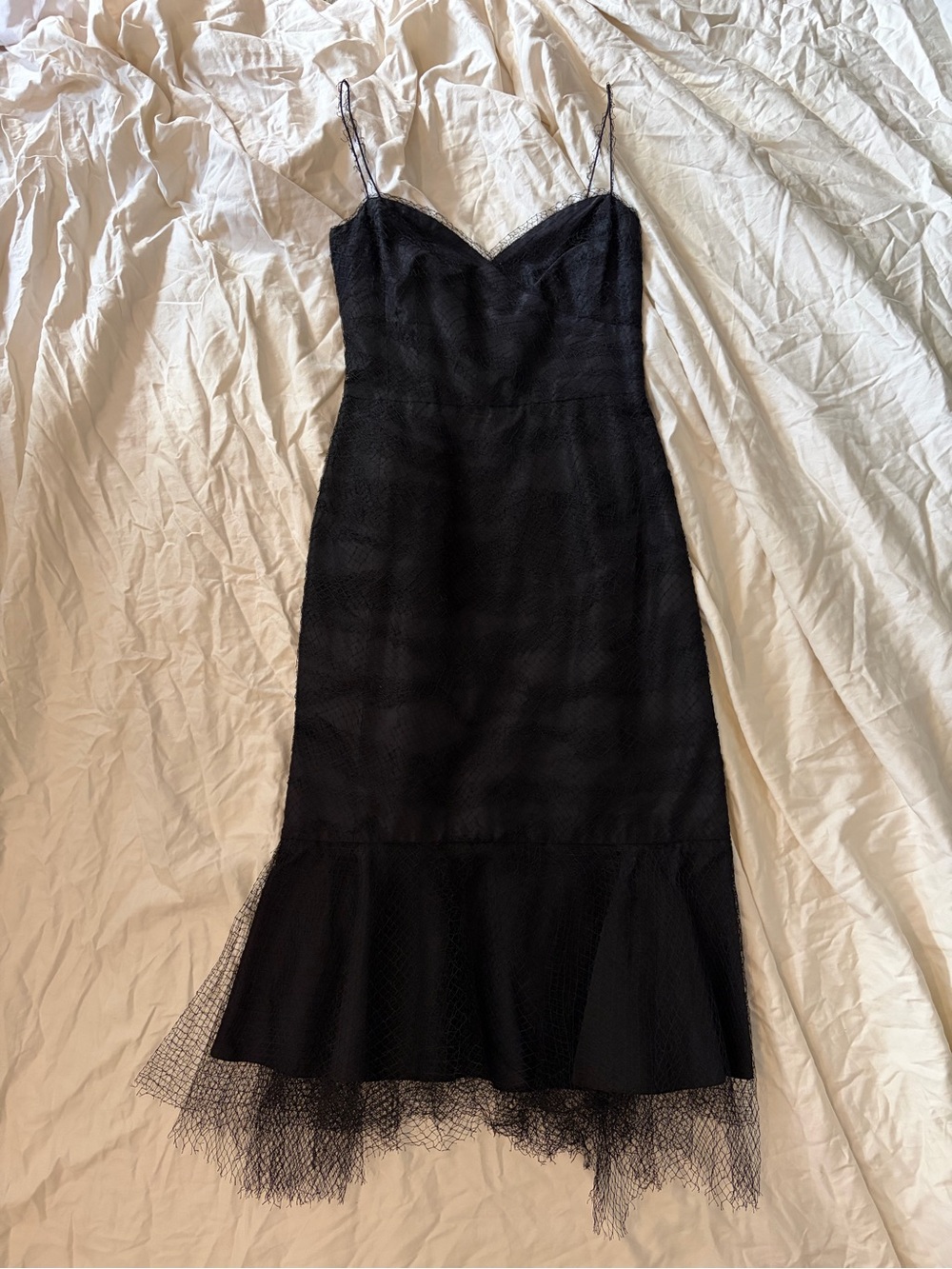 Marc Jacobs Black Netted Mermaid Dress
